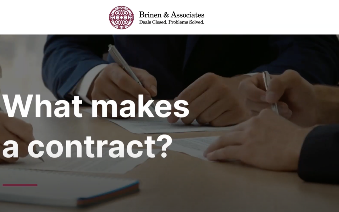 Answering Contract FAQs with Joshua Brinen